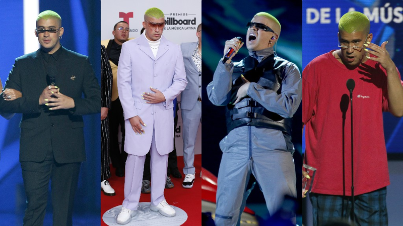 Illustration for article titled Glitter, Glam, and Bad Bunny's Acrylic Fingernails Ruled the Billboard Latin Music Awards